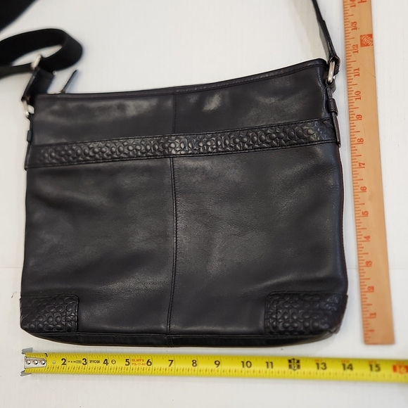 Coach Men's black Leather Crossbody Bag - Picture 8 of 9
